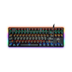 Ant Esports MK1000 Wired TKL Mechanical Gaming Keyboard with Blue Switches, Multicolour Backlit